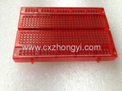 400 points red transparent breadboard