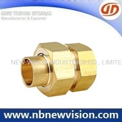 Turned Brass Thread Union