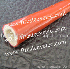 Fiberglass braided silicone exhaust sleeve