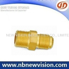 Brass Male Connector Flare Fittings - Double Type