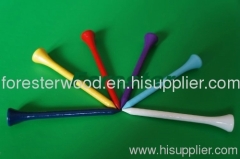 Disposable Wooden Colorful Golf Tee