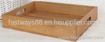 wooden hamper- crate tray