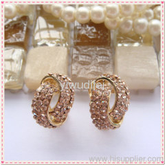 fashion imitation jewelry earring with diamond 2013 new design