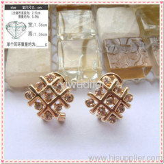 fashion imitation jewelry earring with diamond 2013 new design