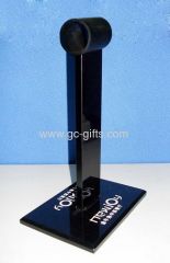 Black acrylic T-bar stand