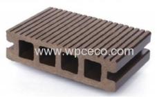 Wood Plastic Composite Hollow Decking With wood scent
