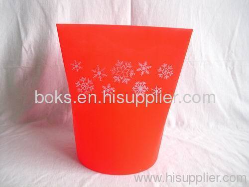 square plastic Christmas ice buckets