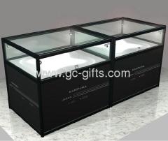 Store display case with storage cabinet