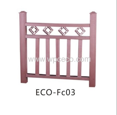 Different colors available WPC Outdoor garden Fence