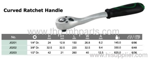 Curved ratchet handle wrench AEROFORCE