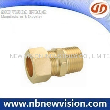 Brass Compression Fitting - Male Coupling