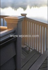 Long lifetime/composite security wpc outdoor rail fence