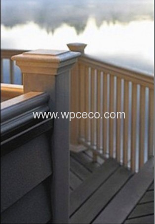 Eco wpc outdoor rail fence