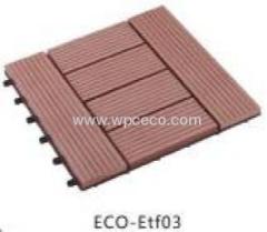 EASY INSTALLATION Wpc DIY Decking tile