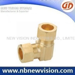 Brass Connector Fittings - Male Elbow with Flare Nuts