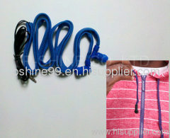 New hoodie drawstring earphone manufacturer washable headphone factory