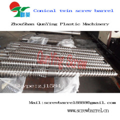 Bimetallic coated extruder screws and barrels