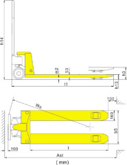 2500kg hand pallet truck