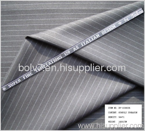 Polyester viscose suiting fabrics