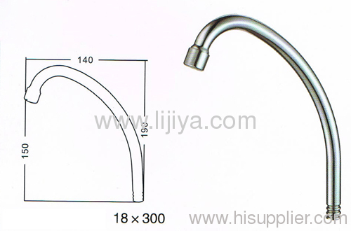 Kitchen faucet accessory brass spout tube