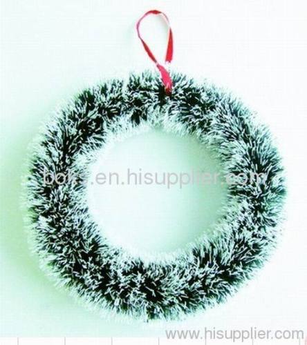plastic Christmas tinset wreath decoration