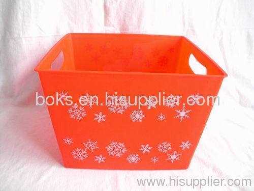 square plastic Christmas storage ice buckets