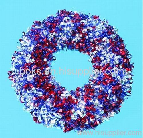 plastic Christmas wreath decorations