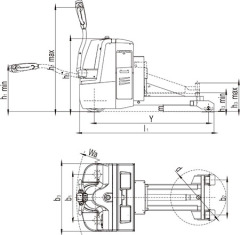 2500KG Pedestrian Tow Tractor