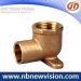 90 Degree Bronze Tee with Flange