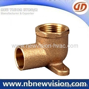 90 Degree Bronze Fitting with Flange