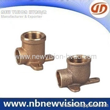 Bronze Pipe Tee with Flange