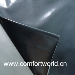 Pu Shoe Leather With Suede Fabric
