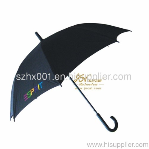 Rubber curved handle golf umbrella