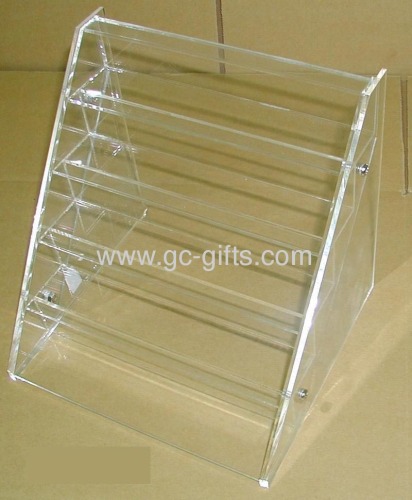 Transparent plastic gifts display case