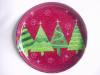 plastic Christmas round plate