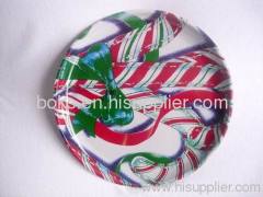 plastic Christmas flat plate