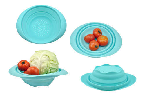 Silicone folding bowl kitchenware