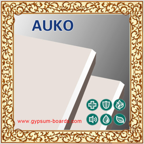 Perforated gypsum plasterboard for construction