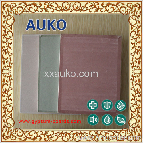 paper faced gypsum board