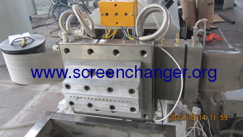 Automatic screen changer with belt mesh
