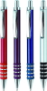 Metal promotional ballpen with rubber ring grip