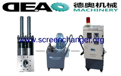 continuous screen changer with double pistons