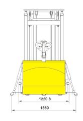 high lift electric pallet stacker