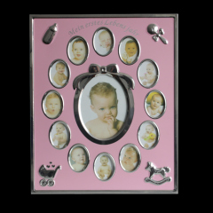 Baby first year Simple Design Mini Metal Photo Frames