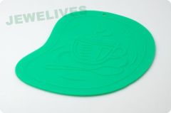 Silicone Drinking Coasters in Green Color