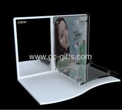 Acrylic makeup display stand with mirror