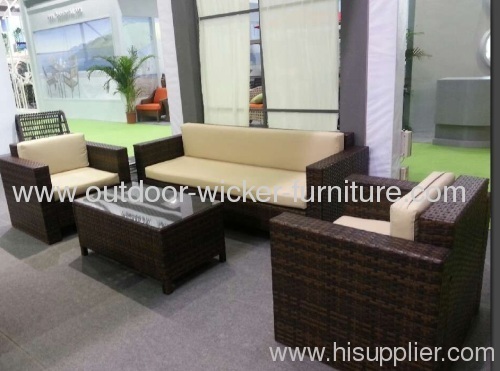 Assemble outdoor patio wicker sofa sets