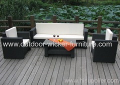Assemble patio wicker sofa sets