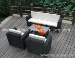 Assemble patio wicker sofa sets