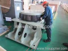 hydraulic thruster is used to control the rotary kiln